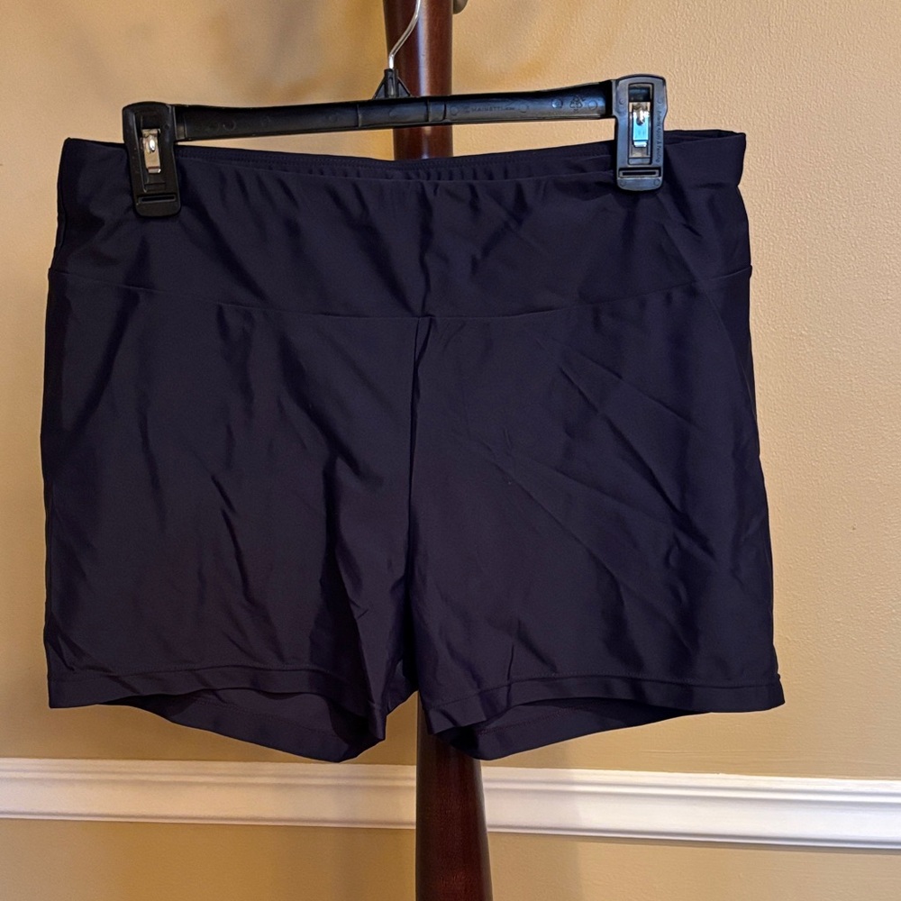 Women's Navy Swim Athletic Shorts